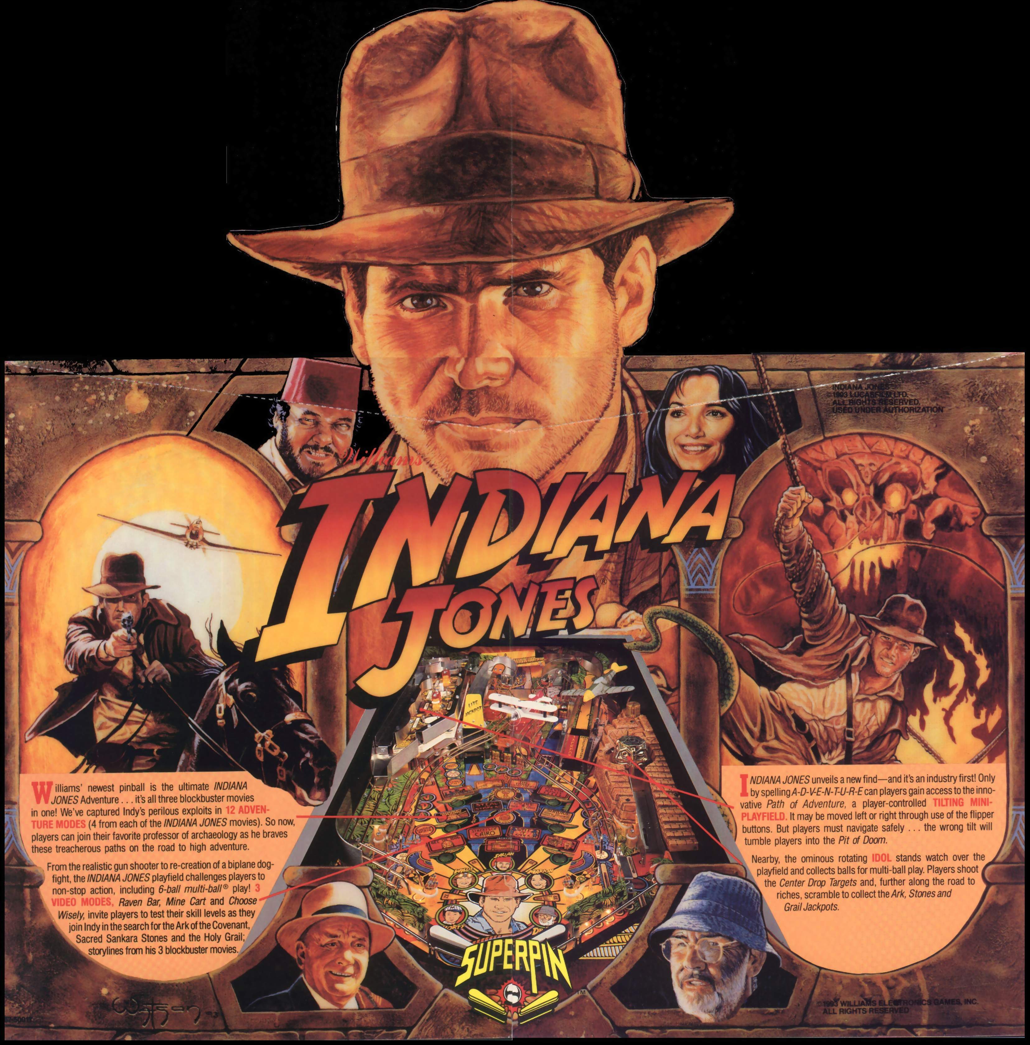 Flyer Indiana Jones USA 2